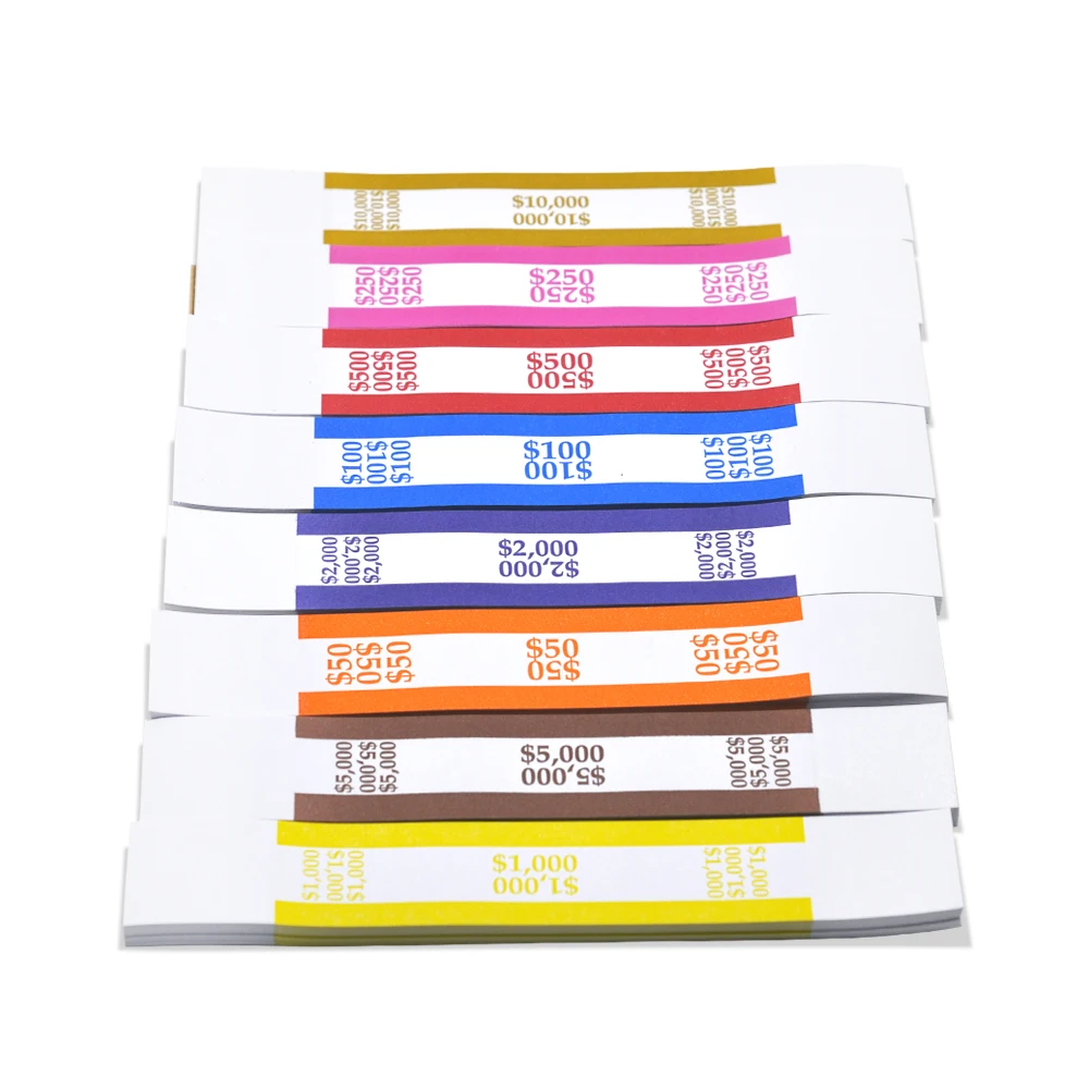 New U.K £20 Bank Note Money Straps Bands New UK Currency Straps x 100 Pieces 