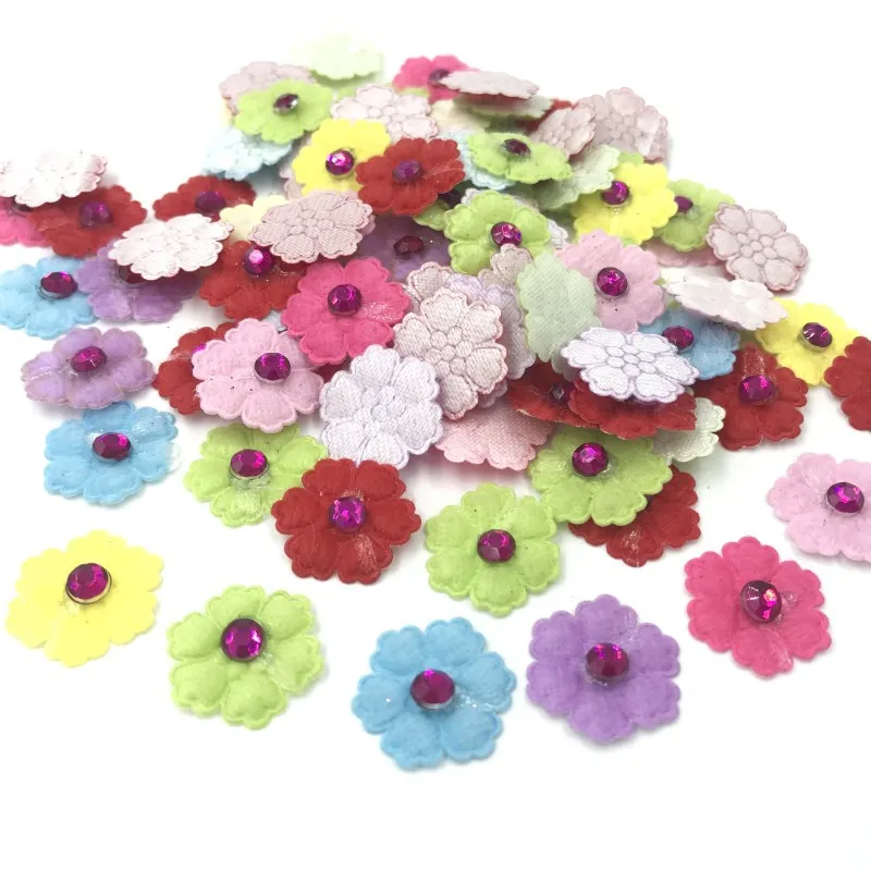 DIY 200X цветы из горного хрусталя войлочные аппликации декоративные вещи ручной работы Скрапбукинг 18 мм