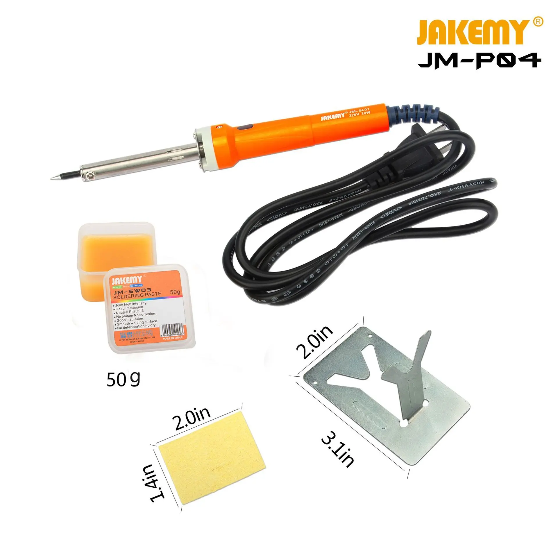 30 Вт Jakemy JM-P04 DIY сварочный паяльник Набор инструментов Электрический паяльник(вилка США) и Набор отверток Phillips& пинцет