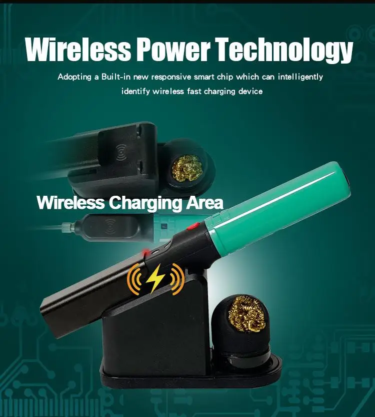 Pro'sKit SI-B166 беспроводной паяльник с зарядкой от USB быстрый нагрев Макс. 500C