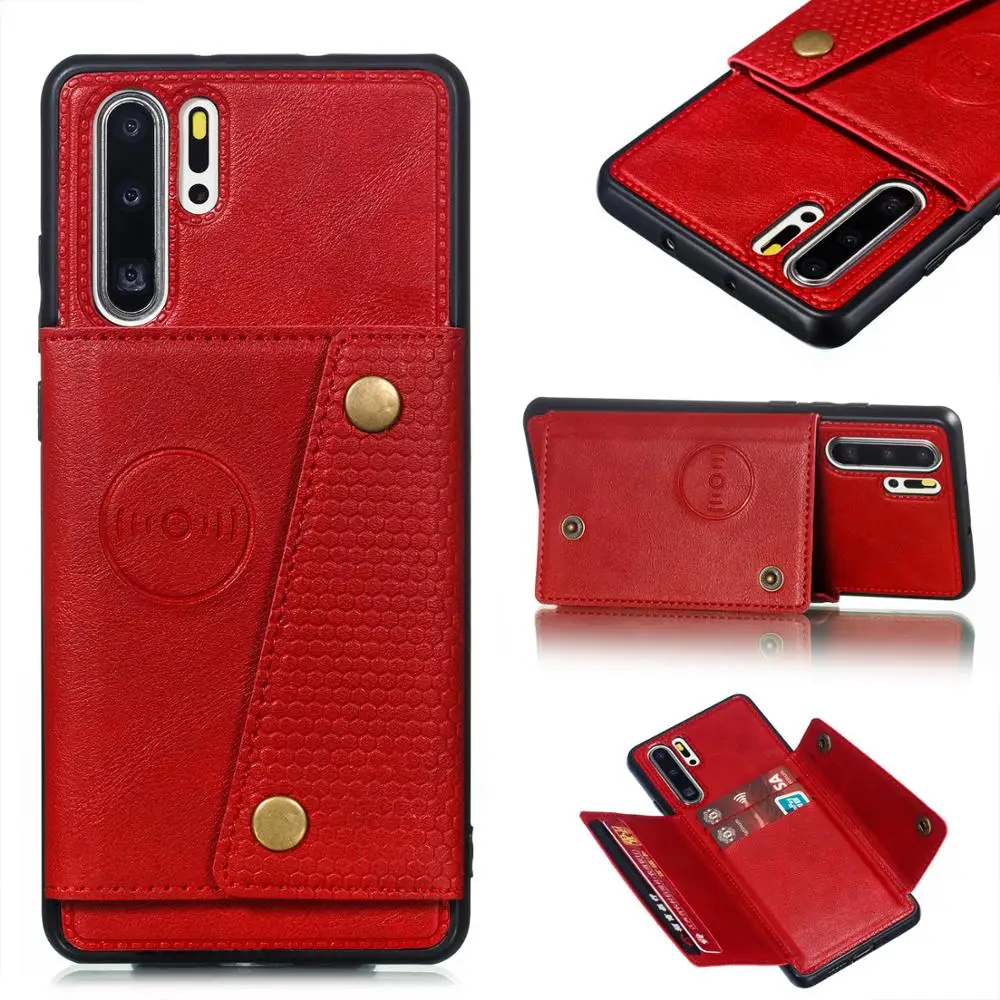 Чехол с магнитным кронштейном для HUAWEI P20 P30 Pro Lite 2019 HONOR20 кожаный чехол хранения