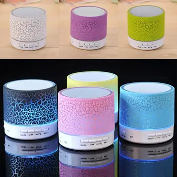 

Wireless Bluetooth Speaker Portable LED MINI Hands Free TF USB Subwoofer Music Sound Player For Car Phone Iphone PC