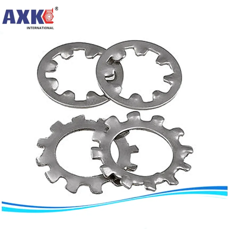 AXK 50 шт. GB/t86 1/86 2 M3 M4 M5 M6 M8 M10 304 шайбы из нержавеющей стали Внешний зубчатый