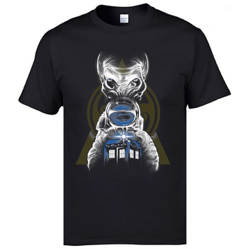 

Dr Who Astronaut Hannibal Tshirt Invader Intelligence Casual Tops Tees Cheap Short Sleeve Men's T Shirts O Neck Drop Shipping