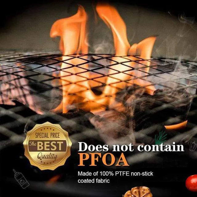 Barbecue Grillezés Szőnyeg Csere Háló Huzal Nettó Tapadás Nélküli Hálópárnák Kültéri Tevékenységek Főzött Újrafelhasználható Bbq Kiegészítők - Image 5