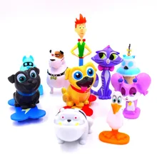 12pcs/lot Puppy Dog Pals Hand-made Doll Model Cakes Decoration Model Toy Doll for Children's Gift