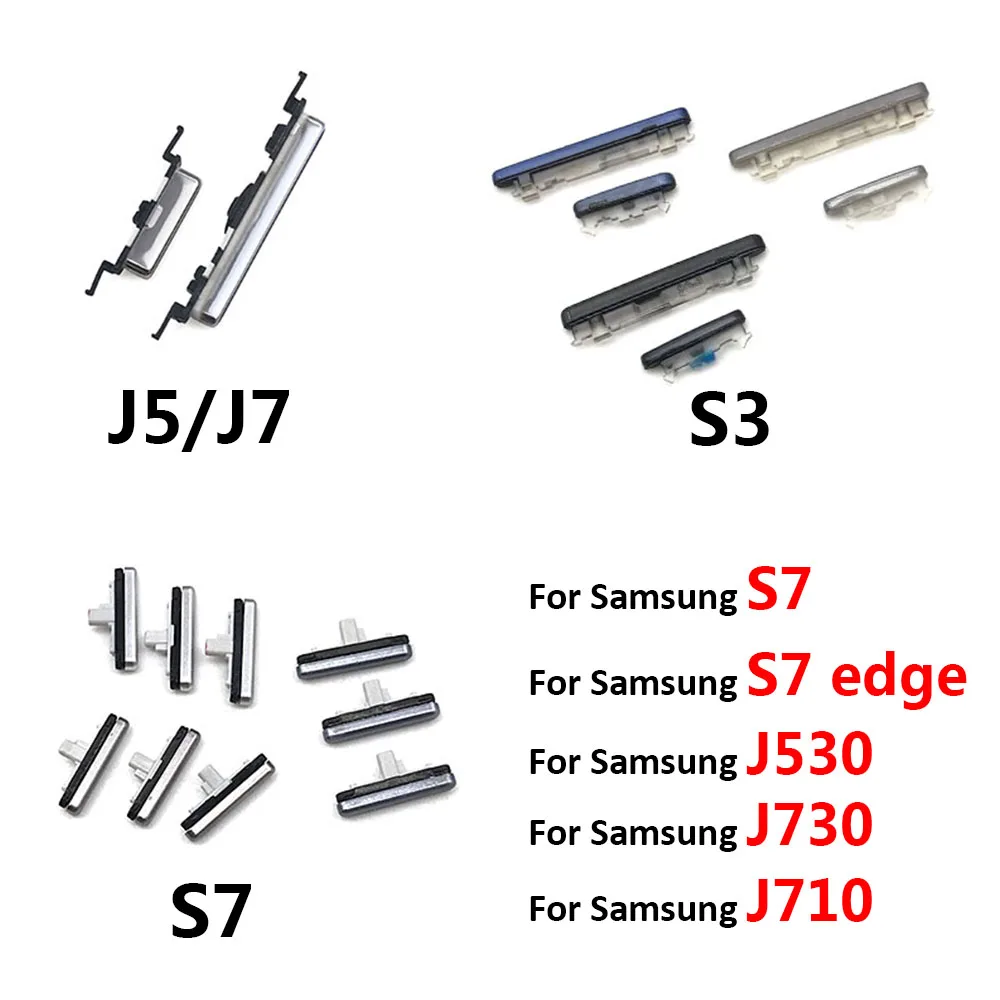 Кнопка питания + Боковая кнопка громкости для Samsung S3 S7 Edge J5 J7 2016 J510 J710 / 2018 J730 J530