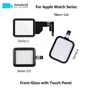 

10pcs/lot 38mm 40mm 42mm 44mm Touch Screen Digitizer Glass Lens Panel For Apple Watch S1 S2 S3 S4 S5 TouchScreen Repiar Parts