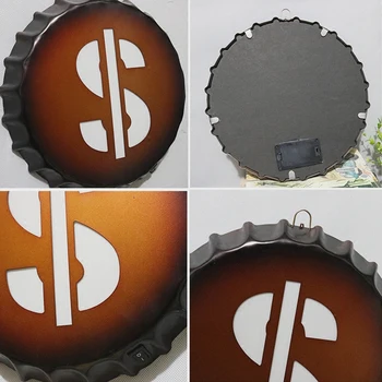 

Loft Pub Beer Lid Wall Hanging Restaurant Home Decor Retro Indicator Light Sign Night Metal Bar Cafe Party