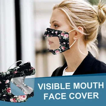 

Fast Delivery Scarf Mask For Face 2020Unisex Mask With Clear Window Visible Expression ,Transparent Mask,Visible Lips 20JUL 15