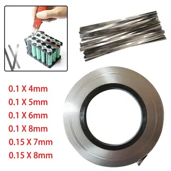 

10M Power Tool Flexible Anti Corrosion Connector Spot Welding Pure Nickel Strip Professional Soldering DIY Lithium Ion Battery