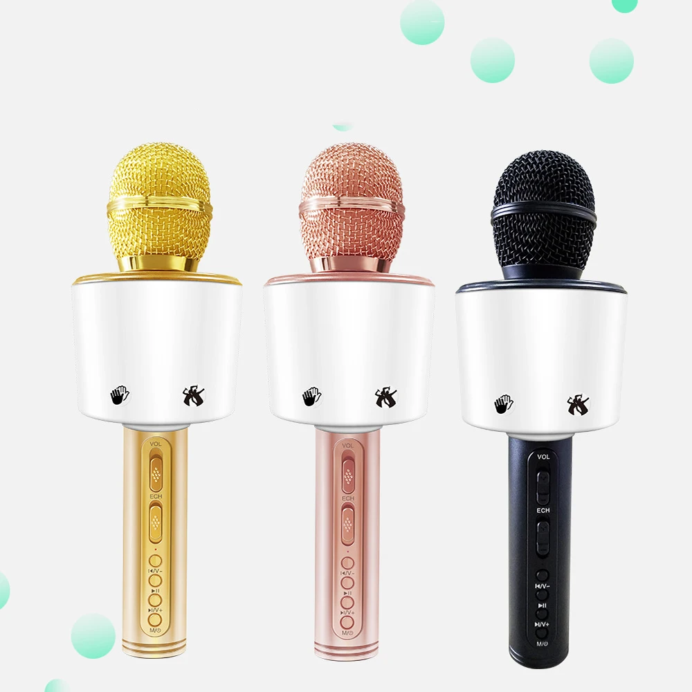 SD-07 Bluetooth mobile phone karaoke microphone home outdoor KTV wireless mini Karaoke Microphone | Электроника