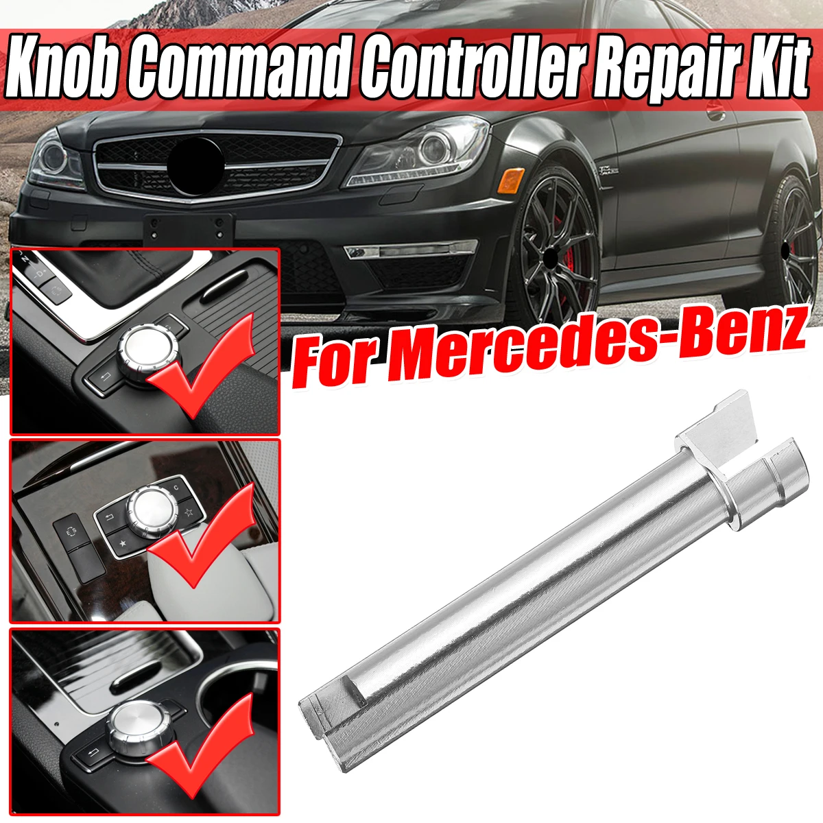 Pour Mercedes Comand Contrôleur Interrupteur Rotatif Bouton Défilement Knob Arbre Kit De Réparation