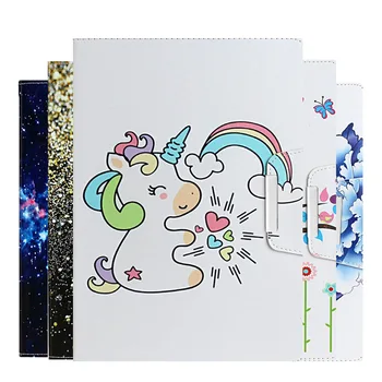 

Case for Samsung Galaxy Tab S6 T860 T865 10.5 2019 Tablet Painted Stand Wallet Shell For Tab S6 10.5 inch + film