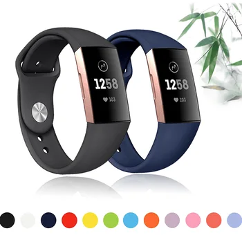 

Band For Fitbit Charge 3 4 Strap Silicone Accessories Wristband For Charge 3SE 4 Replacement Strap For Fitbit Charge 3 4 Band