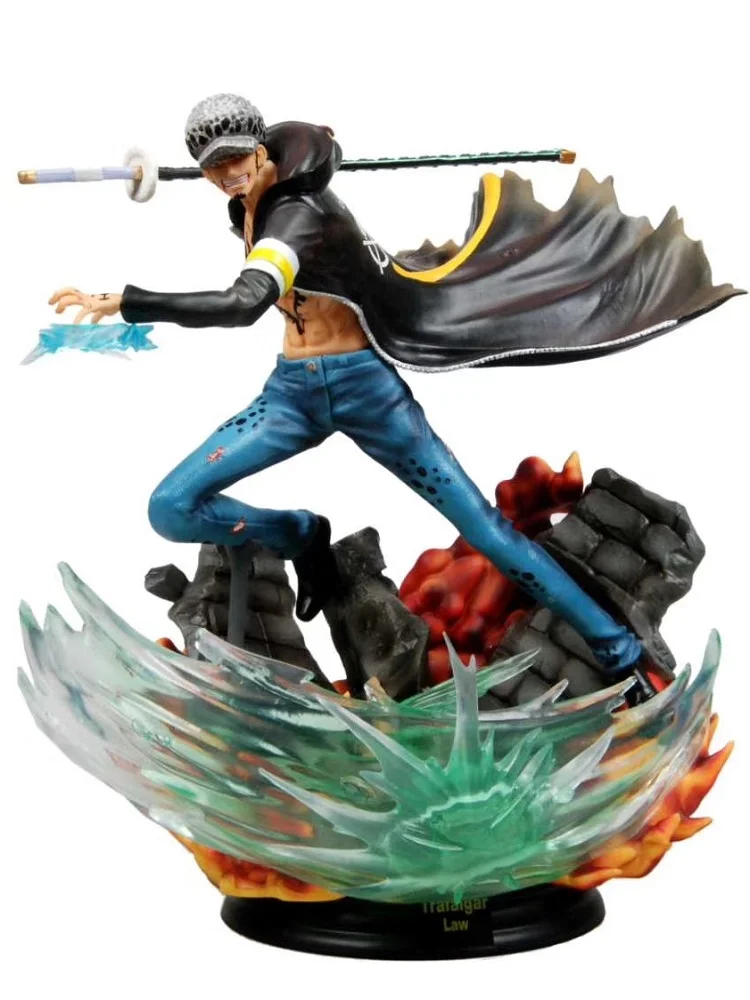 Trafalgar Law Аниме one piece Oka Shichibukai Trafalgar Law раскрывает свою способность комната битва позиция Статуэтка из ПВХ Коллекционная модель игрушки - Цвет: Trafalgar Law
