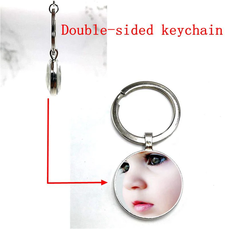 

100pcs double-sided keychain
