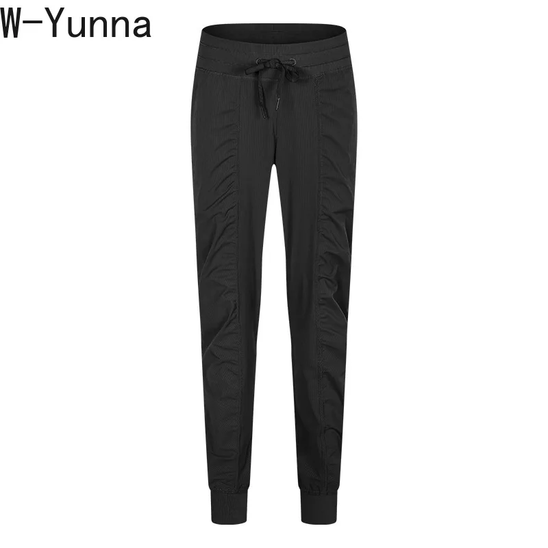 W-Yunna, Осенние, зимние, свободные, повседневные, для фитнеса, штаны для женщин, с высокой талией, для упражнений, штаны с оборками, леггинсы, шаровары