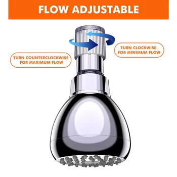 

Control Leakproof Reduce Pressure ABS Plumbing Water Flow Regulator Adjustable Bathroom Supplies Hotel Shower Head