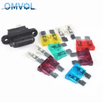 

1Sets (1pcs plug-in auto Fuse Holder + 1pcs auto fuse)