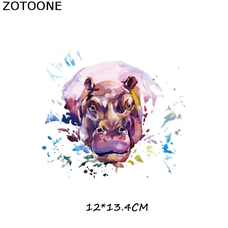 ZOTOONE чернильная роспись нашивки в форме животных для одежды накладные аппликации