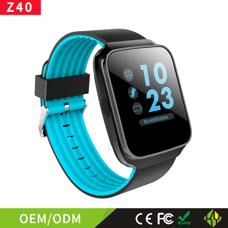 Смарт-часы Z40, пульсометр, кровяное давление, часы, Bluetooth, для IOS, Android, телефонный звонок, музыкальный умный браслет для мужчин и женщин