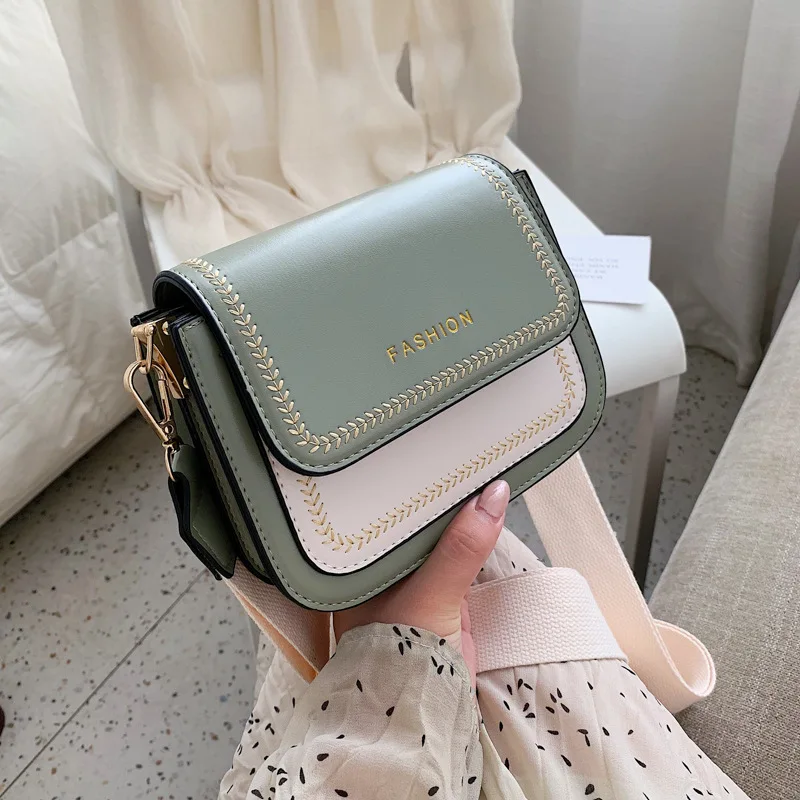 

Western Style WOMEN'S Bag 2020 Popular Bag New Style Fashion Korean-style Versatile Textured Shoulder Bag Simple Fashion Small S