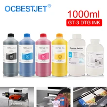 1000 мл GT-3 DTG чернила для текстиля бутылка одежды чернила Brother GT-341 GT-361 GT-381 GT3 серии прямо на одежде цифровой принтер чернила
