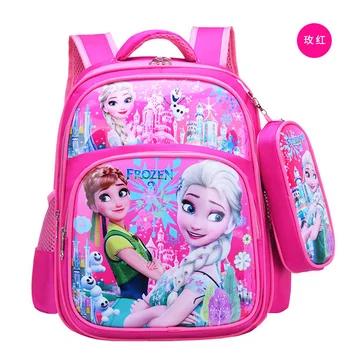 

Disney Large Capacity Kids Frozen Cartoon backpack Children's school Bagpack Elsa & Anna Princess Schoolbag for girls
