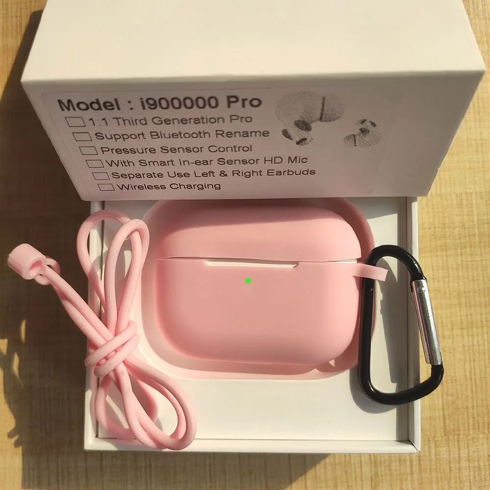 Pink case I900000 Pro Tws беспроводные наушники 1:1 Air 3 Датчик давления Bluetooth наушники H1 чип Pk i100000 i90000 i200000 tws - Цвет: Pink case
