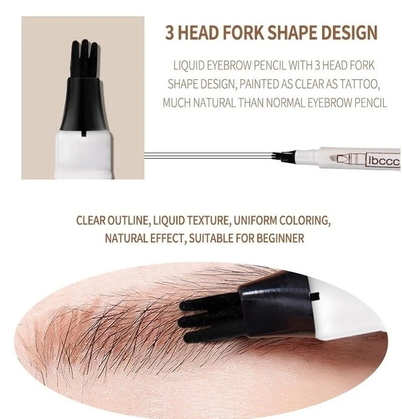 ibcccndc 3 Colors Microblading Eyebrow Tattoo Pen Fine Sketch Liquid Eyebrow Pen Waterproof Tattoo Durable Eye Brow Pencil Set ibcccndc 3 Colors Microblading Eyebrow Tattoo Pen Fine Sketch Liquid Eyebrow Pen Waterproof Tattoo Durable Eye Brow Pencil Set