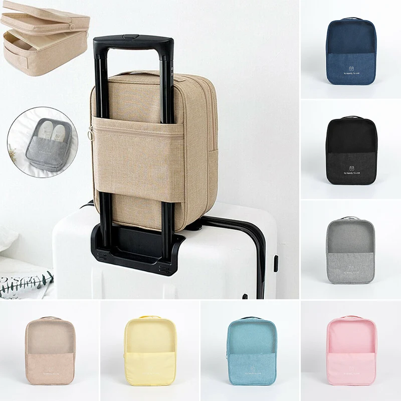 Portable Trolley Travel Shoe Bag Travel Waterproof Shoe Storage Bag Tote Pouch