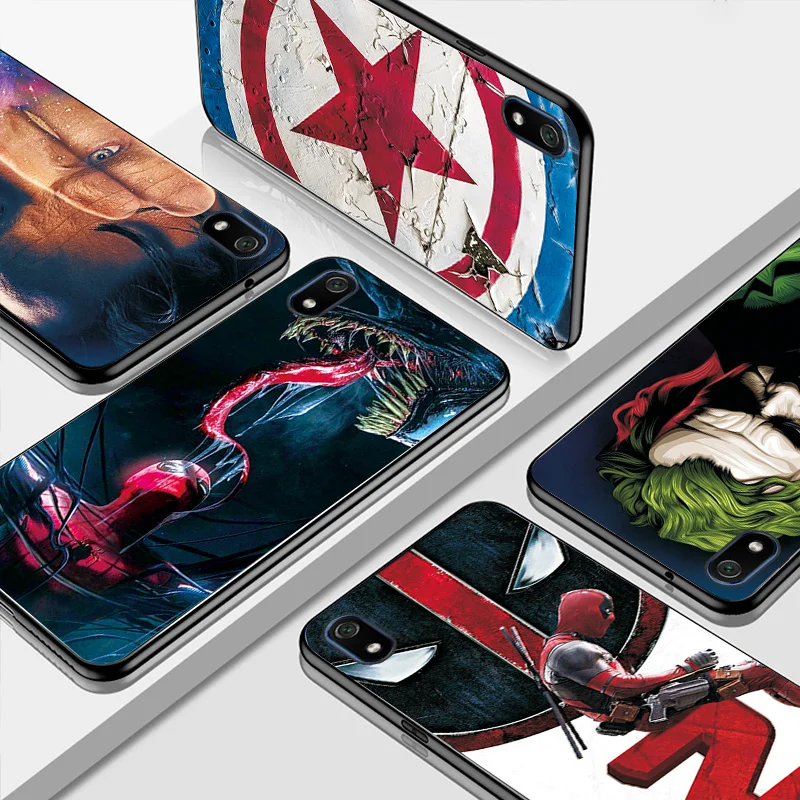 Чехол s для Xiaomi Redmi 7 силиконовый чехол для телефона Marvel Hero чехол "Железный человек" черный чехол из ТПУ для Xiaomi Redmi 7A 7 A Note 7 Fundas чехол