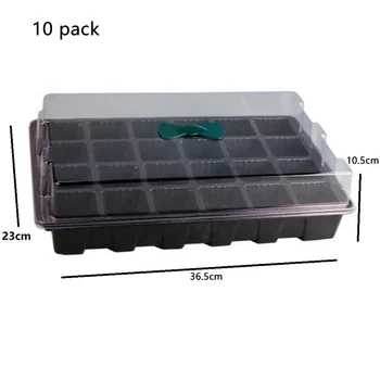 

24 Grow Trays with Humidity e and Cell Insert - Mini Propagator for Seed Starting and Gg Healthy Plants