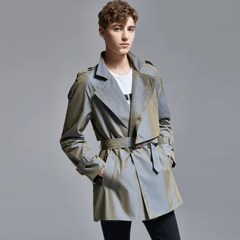 

Tech Fashion Chameleon Trench Coat men new arrival spring autumn casual coat student fashion motion dress large size ! S-6XL