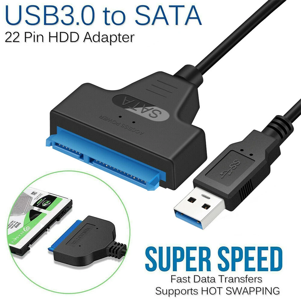 USB 3 0 для SATA Кабельный адаптер 2 5 дюймов SSD HDD 22 Pin Sata III конвертер|Кабели передачи
