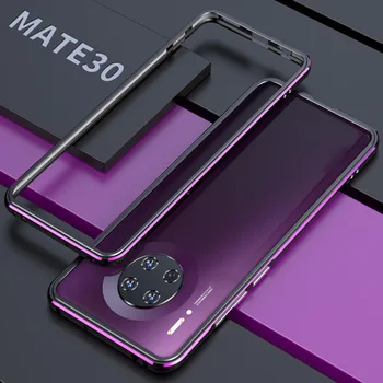 

Luxury Aluminum Metal Bumper For Huawei mate30 mate 30 6.62inch Metal Capa Case Cover Column Shape Frame Mate30 Coque Shell