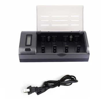 

LED Battery Cell Charger Recognition AAA C NIMH NICD 4 Slots Universal LCD Screen Charging