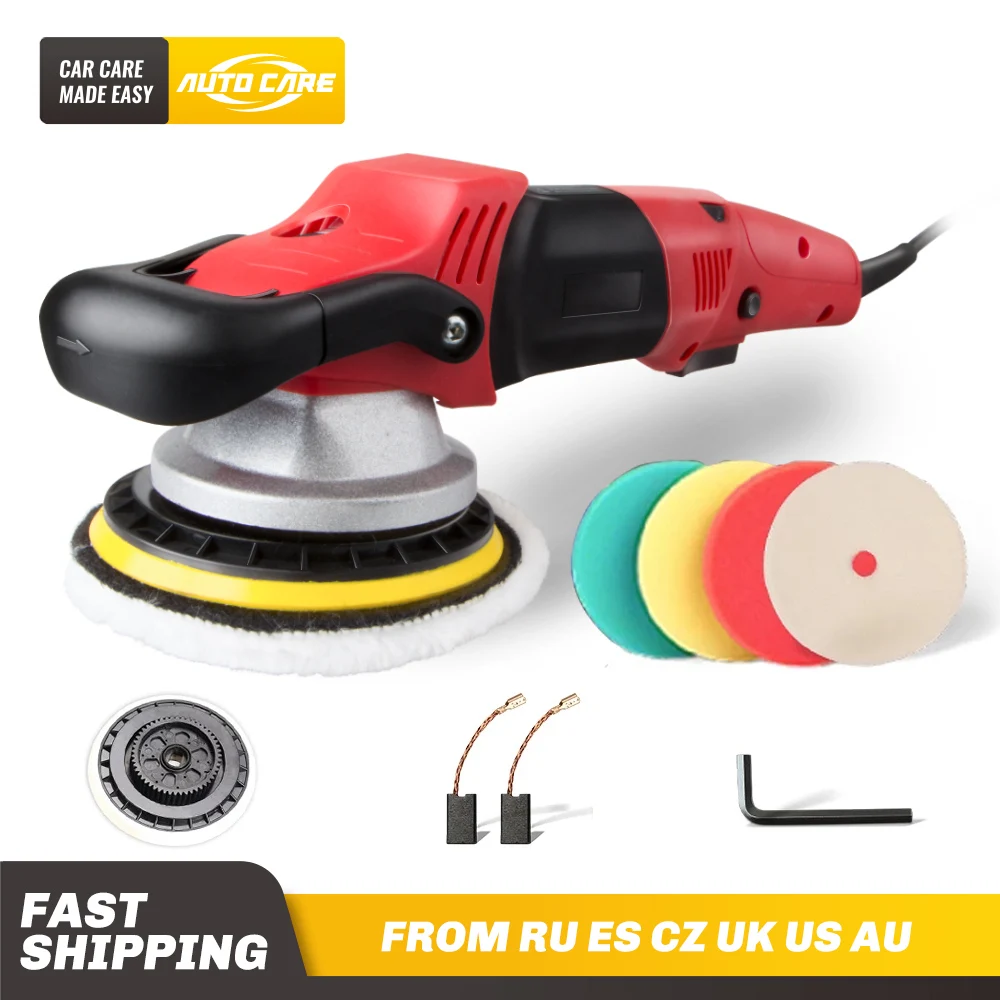 900W Dual Action Car Polisher 6 Inch 4800RPM DA Car Polisher Forced Rotation Polishing Machine