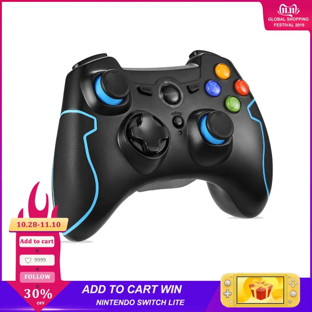 Best ESM 9013 Wireless Controller ESM9013 For PC Windows For PS3 For TV Box For Android Smartphone Controle Joystick Gamepad