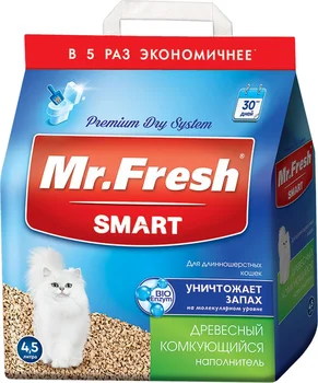 

EcoProm wood filler lumps Mr.Fresh Smart toilet for long-haired cats