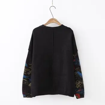 

2019 Autumn Winter Women Sweater Cardigans Animal Female Cartoon Print Single Breasted Knit Sweater