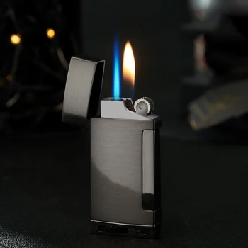 

Magic Flame Butane Turbo Lighter Metal Flints Gas Lighter Flames Cigarettes Lighters Metal Lighters Smoking Accessories