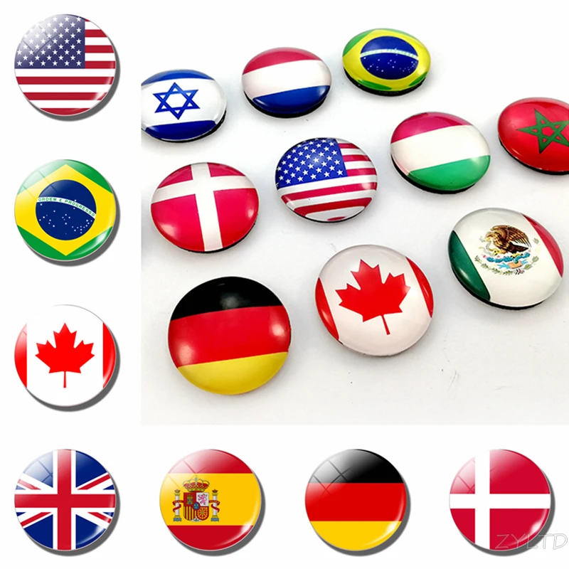 World Flags Fridge Magnet National Flag Refrigerator Magnets America USA US Canada England Spain Brazil Russia Finland Countries | Дом и сад