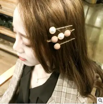 US $148.00 100setlot 3pcsset DIY Simple Multi Peas Hairpins Suit Pearl Hair Side Bang Clips Styling Tools Accessories HA715
