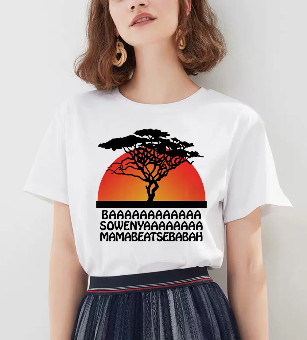 

rope mujer 2019 HAKUNA MATATA shirt harajuku Ullzang shirt the Lion King Simba Printed t-shirt Women funny t shirts femme tops