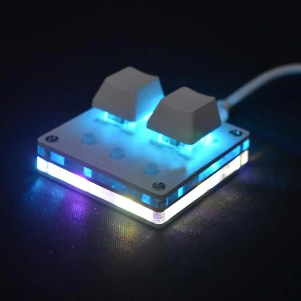 Mini Teclado Mecânico Para Jogos Com Cabo De Dados De Luz RGB USB Para  Janela OSU HID Teclado Padrão Para Escritório, Jogos, Música, Mídia,  Controle