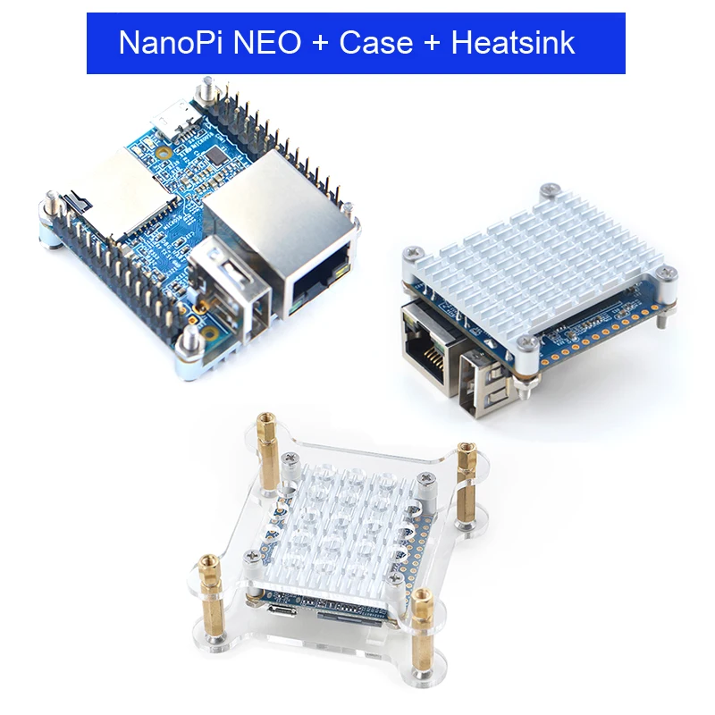 FriendlyARM NanoPi NEO 256 M/512 M Allwinner H3 четырехъядерный Cortex-A7 (работает под управлением u-boot