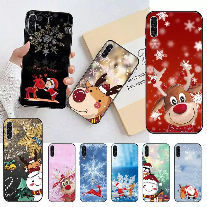 

Cartoon cute Christmas elk snowflake Phone Case For Samsung Galaxy J2 J4 J5 J6 J7 J8 2016 2017 2018 Prime Pro plus Neo duo