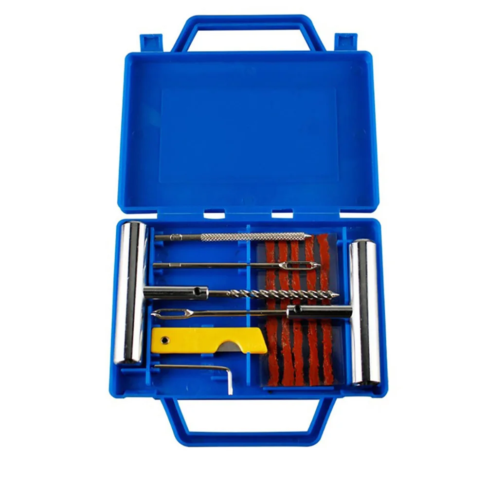 11pcs Tyre Repair Kit Outdoor Metal Plug Flat Fix Puncture Universal For Automobiles Motorcycle Travel Multifunction car tools 11pcs Tyre Repair Kit Outdoor Metal Plug Flat Fix Puncture Universal For Automobiles Motorcycle Travel Multifunction car tools